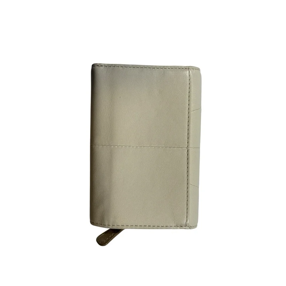 Coach White & Gold Leather Soho Buckle Envelope Wallet‎